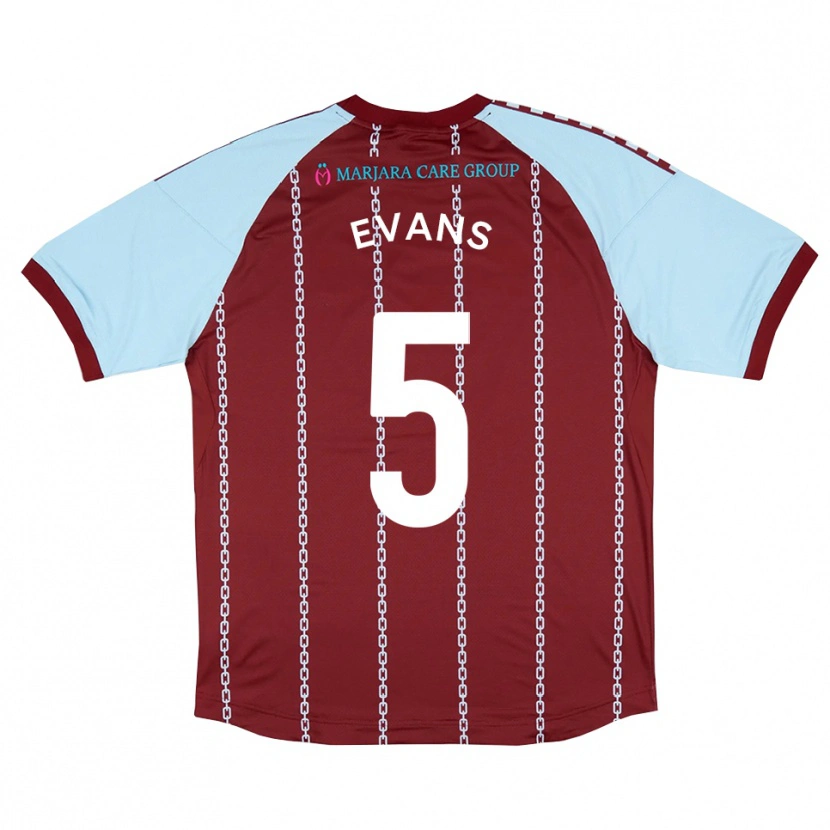 Danxen Damen Will Evans #5 Himmelblau Rostrot Heimtrikot Trikot 2025/26 T-Shirt Schweiz
