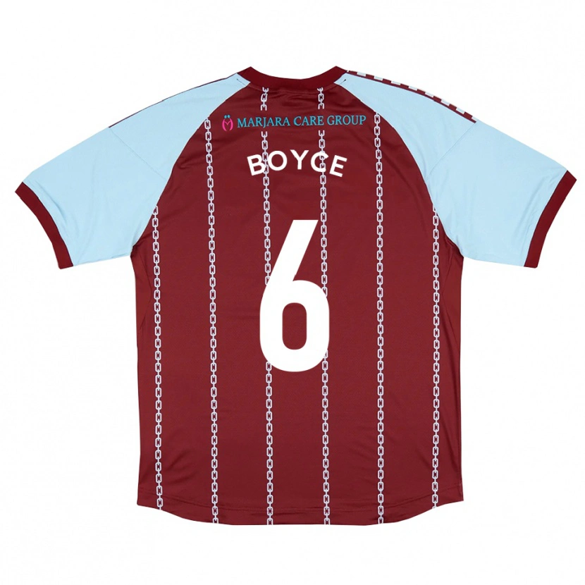 Danxen Damen Andrew Boyce #6 Himmelblau Rostrot Heimtrikot Trikot 2025/26 T-Shirt Schweiz