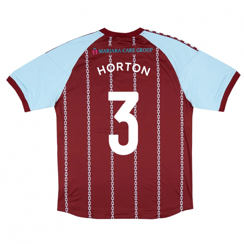 Danxen Damen Branden Horton #3 Himmelblau Rostrot Heimtrikot Trikot 2025/26 T-Shirt Schweiz