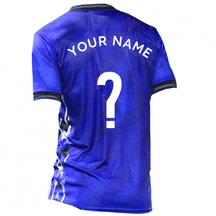 Danxen Damen Ihren Namen #0 Blau Weiß Heimtrikot Trikot 2025/26 T-Shirt Schweiz