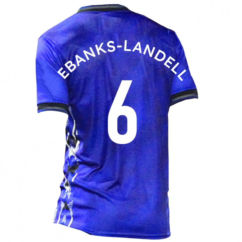 Danxen Damen Ethan Ebanks-Landell #6 Blau Weiß Heimtrikot Trikot 2025/26 T-Shirt Schweiz