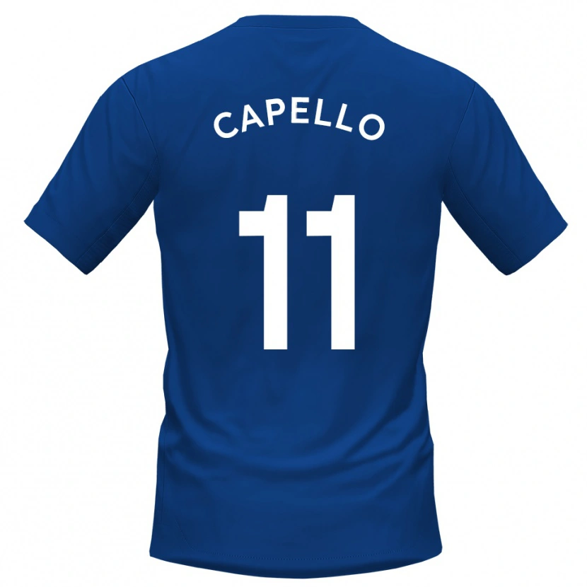 Danxen Damen Angelo Capello #11 Blau Weiß Heimtrikot Trikot 2025/26 T-Shirt Schweiz