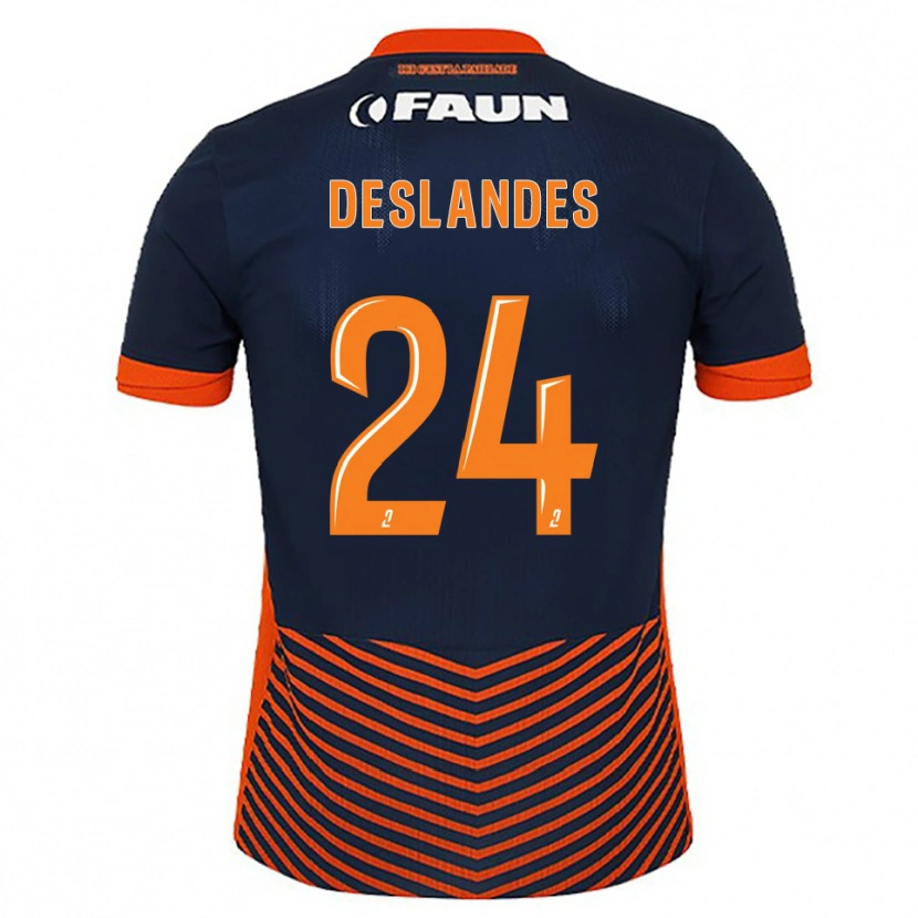 Danxen Damen Océane Deslandes #24 Mitternachtsblau Orange Heimtrikot Trikot 2025/26 T-Shirt Schweiz