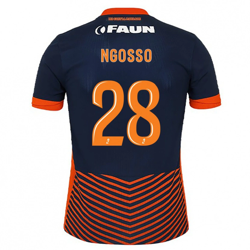 Danxen Damen Glenn Ngosso #28 Mitternachtsblau Orange Heimtrikot Trikot 2025/26 T-Shirt Schweiz