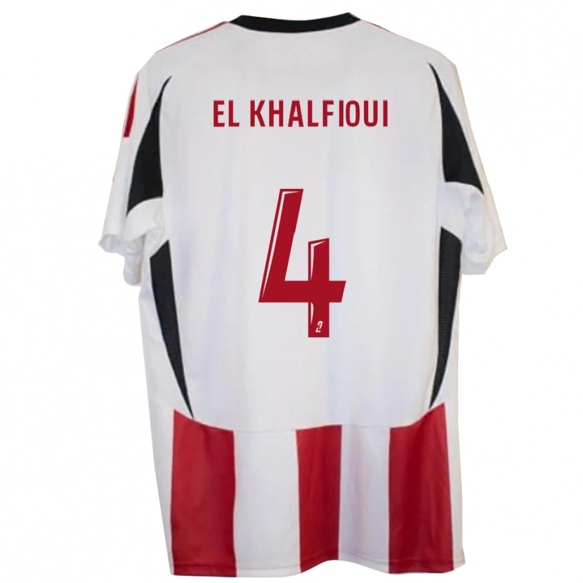 Danxen Damen Mehdi El Khalfioui #4 Rot Blau Heimtrikot Trikot 2025/26 T-Shirt Schweiz