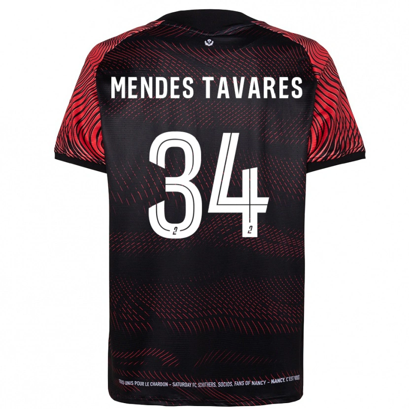 Danxen Damen Carlos Mendes Tavares #34 Weiß Rot Heimtrikot Trikot 2025/26 T-Shirt Schweiz