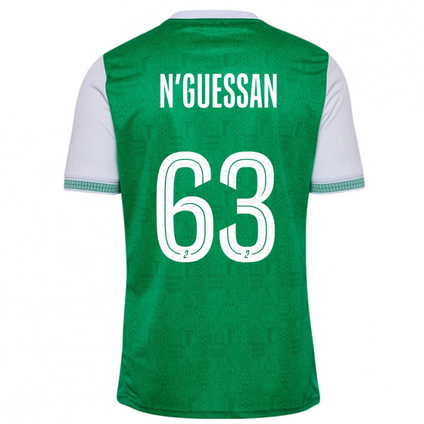 Danxen Damen Djylian N'guessan #63 Grün Weiß Heimtrikot Trikot 2025/26 T-Shirt Schweiz