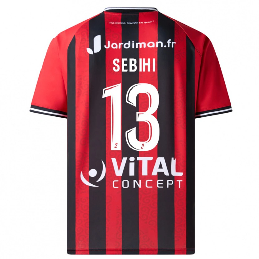 Danxen Damen Adel Sebihi #13 Rot Schwarz Heimtrikot Trikot 2025/26 T-Shirt Schweiz