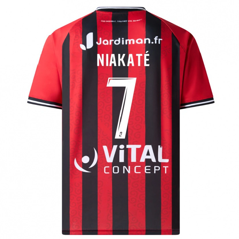 Danxen Damen Abdoulaye Niakaté #7 Rot Schwarz Heimtrikot Trikot 2025/26 T-Shirt Schweiz