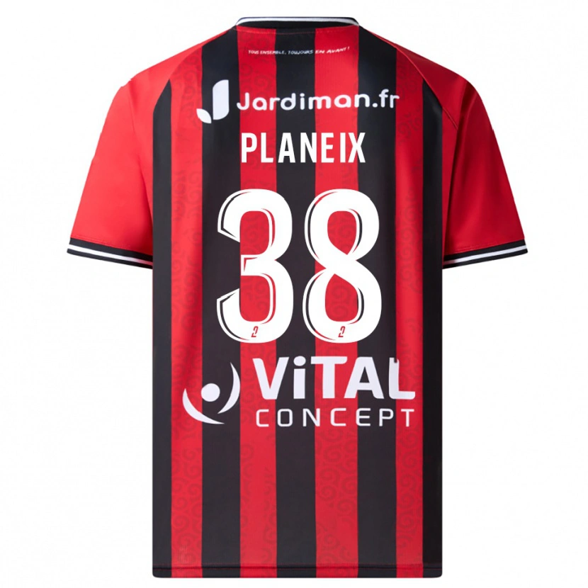 Danxen Damen Idriss Planeix #38 Rot Schwarz Heimtrikot Trikot 2025/26 T-Shirt Schweiz