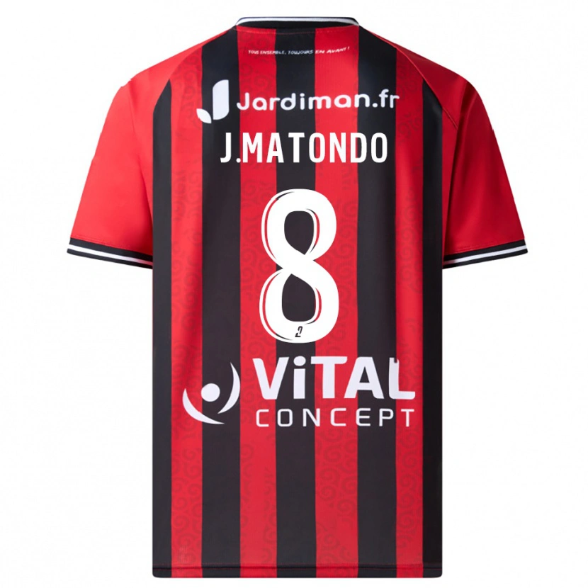 Danxen Damen Joël Matondo #8 Rot Schwarz Heimtrikot Trikot 2025/26 T-Shirt Schweiz