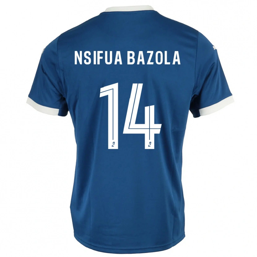 Danxen Damen Preston Nsifua Bazola #14 Blau Weiß Heimtrikot Trikot 2025/26 T-Shirt Schweiz