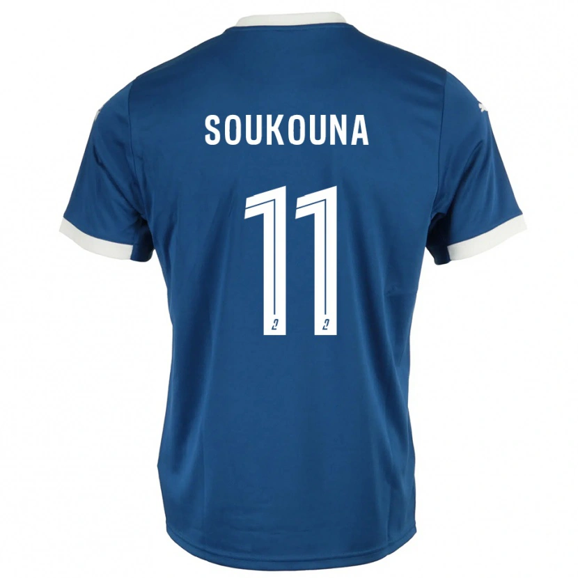 Danxen Damen Idrissa Soukouna #11 Blau Weiß Heimtrikot Trikot 2025/26 T-Shirt Schweiz