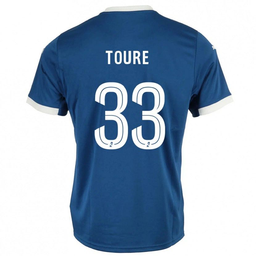 Danxen Damen Almami Touré #33 Blau Weiß Heimtrikot Trikot 2025/26 T-Shirt Schweiz