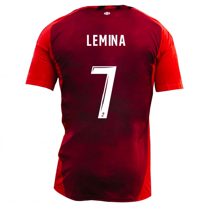 Danxen Damen Noha Lemina #7 Rot Burgund Heimtrikot Trikot 2025/26 T-Shirt Schweiz
