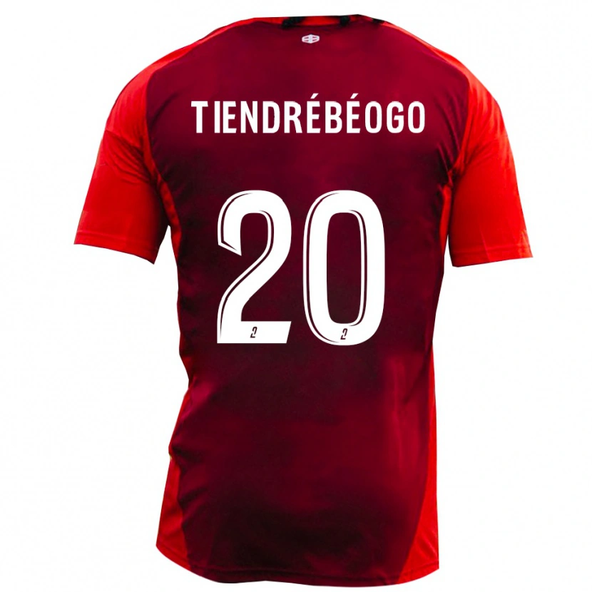 Danxen Damen Josué Tiendrébéogo #20 Rot Burgund Heimtrikot Trikot 2025/26 T-Shirt Schweiz