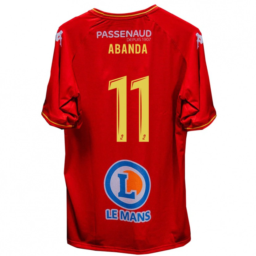 Danxen Damen Leroy Abanda #11 Rot Gelb Heimtrikot Trikot 2025/26 T-Shirt Schweiz