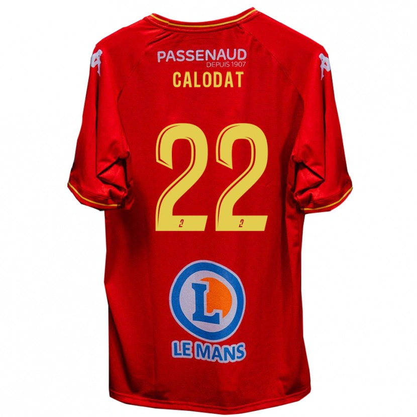Danxen Damen Lucas Calodat #22 Rot Gelb Heimtrikot Trikot 2025/26 T-Shirt Schweiz