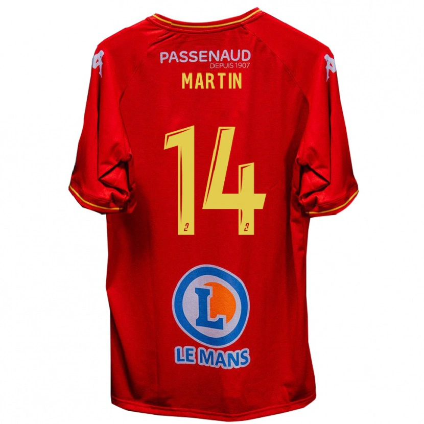 Danxen Damen Lucas Martin #14 Rot Gelb Heimtrikot Trikot 2025/26 T-Shirt Schweiz