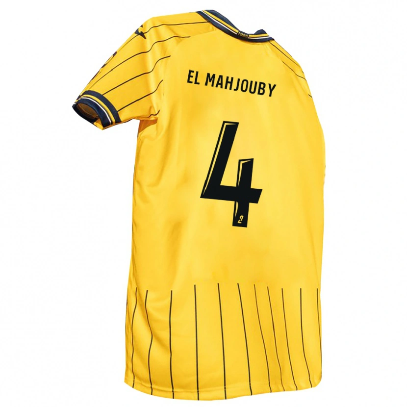 Danxen Damen Adam El Mahjouby #4 Gelb Marine Heimtrikot Trikot 2025/26 T-Shirt Schweiz