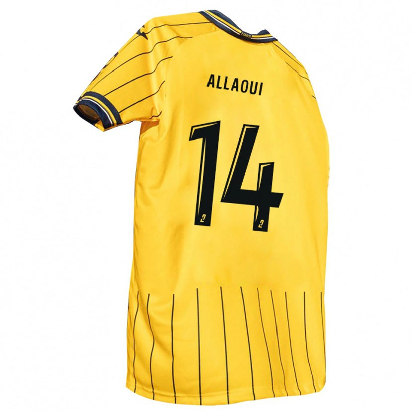 Danxen Damen Nahil Allaoui #14 Gelb Marine Heimtrikot Trikot 2025/26 T-Shirt Schweiz