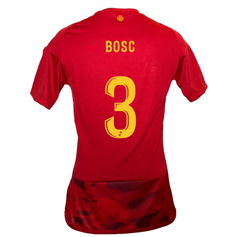 Danxen Damen Tom Bosc #3 Rot Gelb Heimtrikot Trikot 2025/26 T-Shirt Schweiz