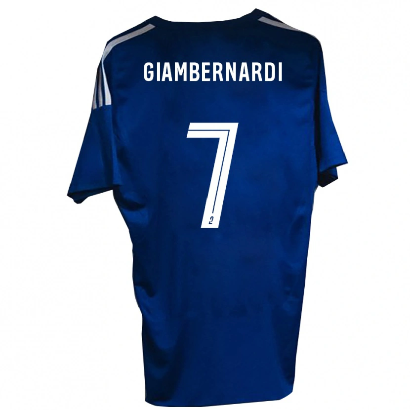 Danxen Damen Anthony Giambernardi #7 Blau Weiß Heimtrikot Trikot 2025/26 T-Shirt Schweiz