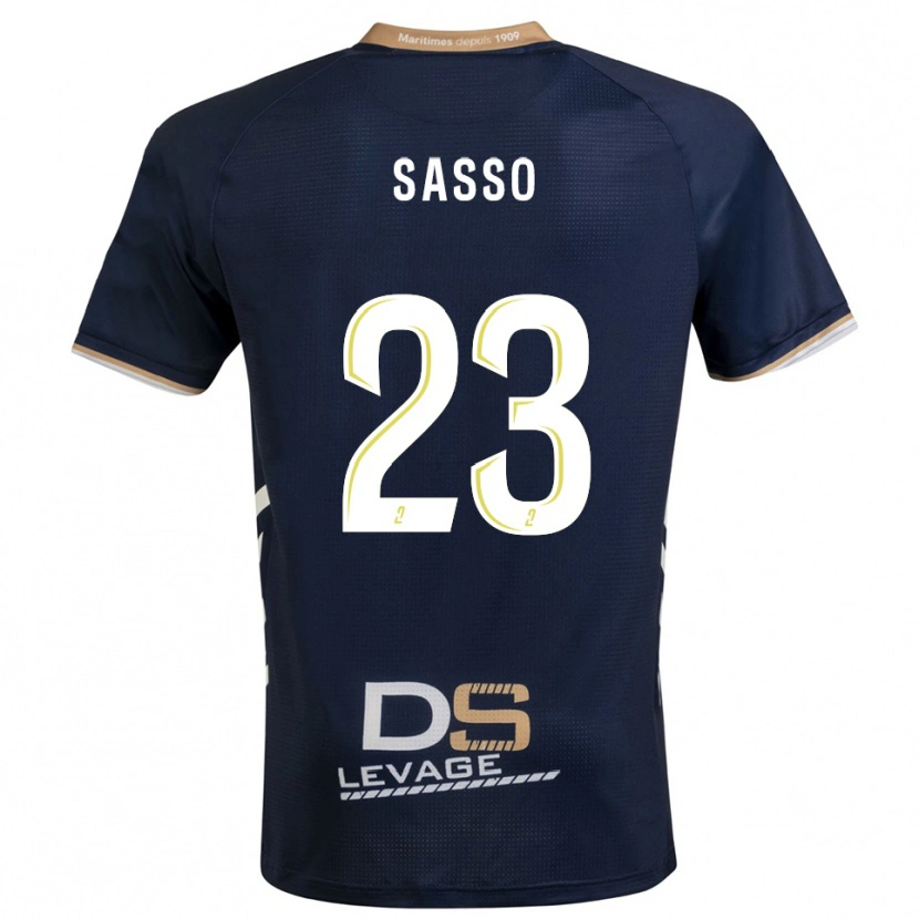 Danxen Damen Vincent Sasso #23 Marine Gold Heimtrikot Trikot 2025/26 T-Shirt Schweiz