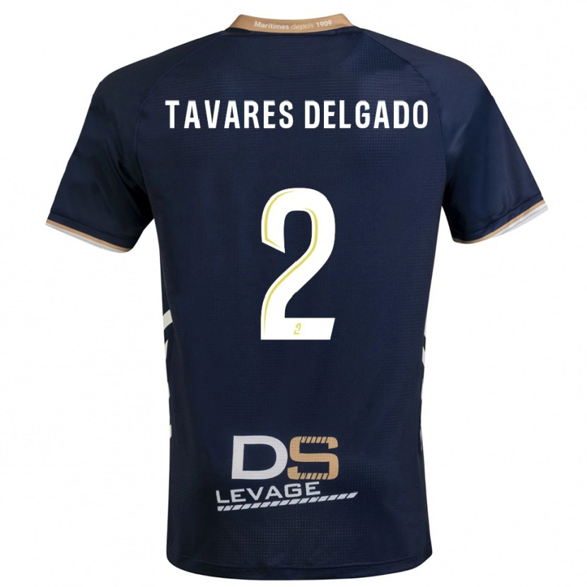 Danxen Damen Rony Tavares Delgado #2 Marine Gold Heimtrikot Trikot 2025/26 T-Shirt Schweiz