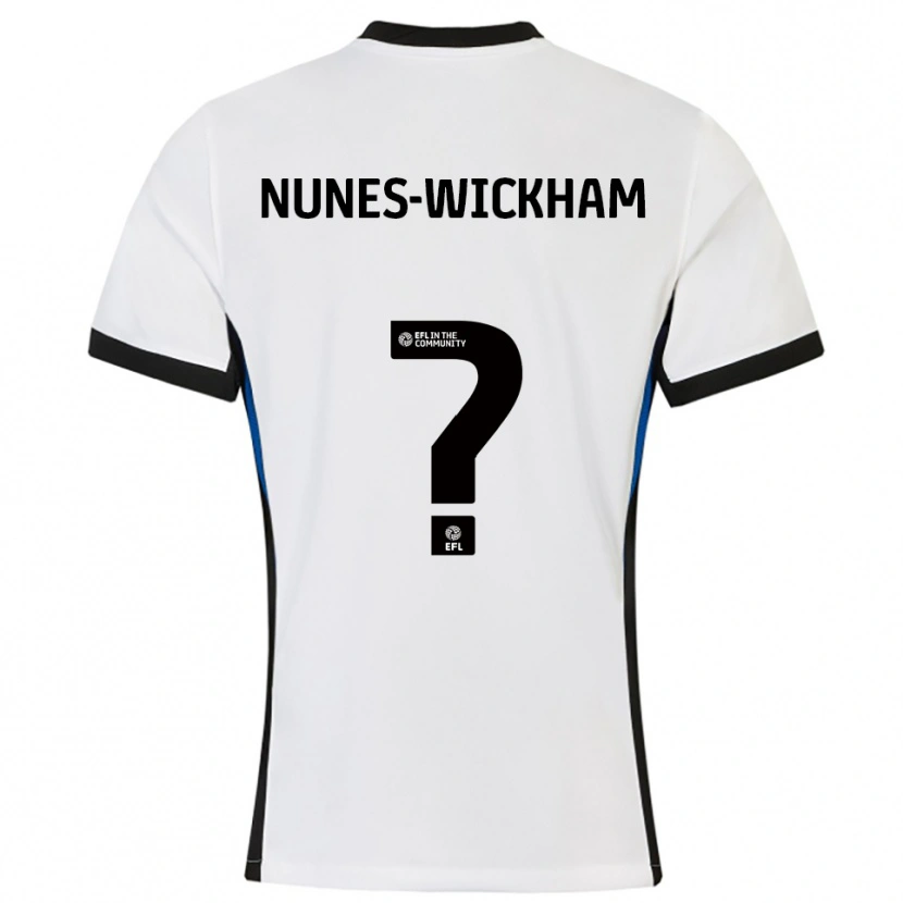 Danxen Damen Jayden Nunes-Wickham #0 Weiß Blau Auswärtstrikot Trikot 2025/26 T-Shirt Schweiz