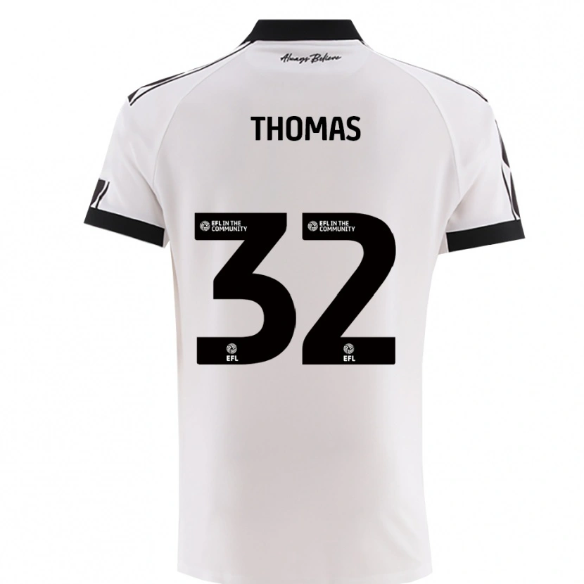 Danxen Damen Lewis Thomas #32 Weiß Schwarz Auswärtstrikot Trikot 2025/26 T-Shirt Schweiz