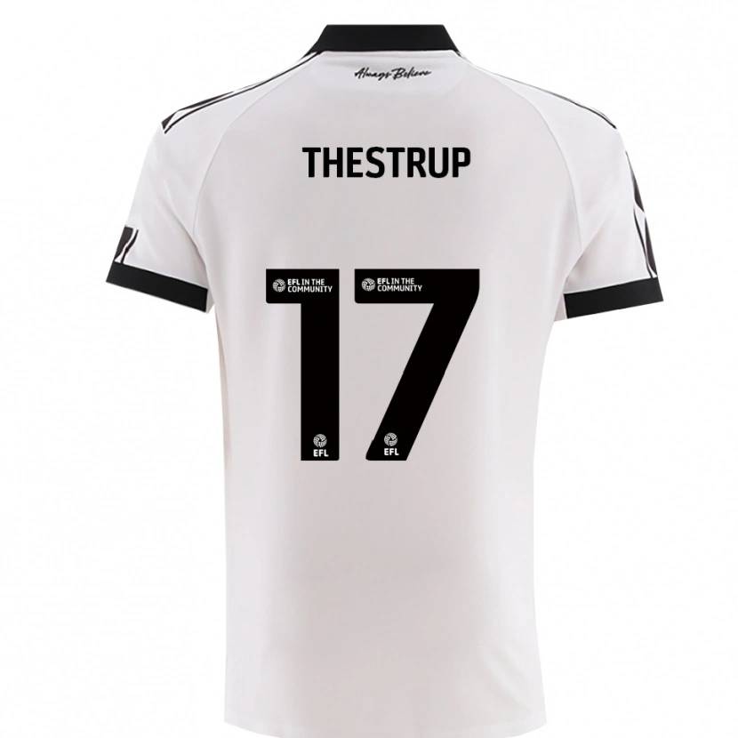 Danxen Damen Amalie Thestrup #17 Weiß Schwarz Auswärtstrikot Trikot 2025/26 T-Shirt Schweiz