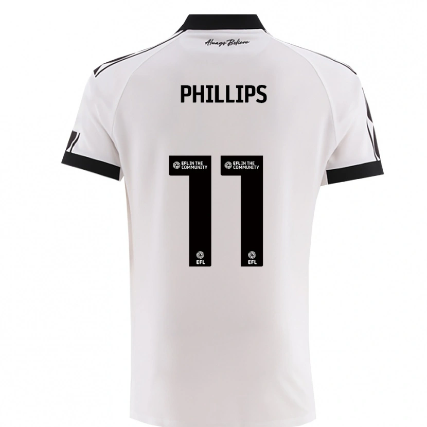 Danxen Damen Billy Phillips #11 Weiß Schwarz Auswärtstrikot Trikot 2025/26 T-Shirt Schweiz