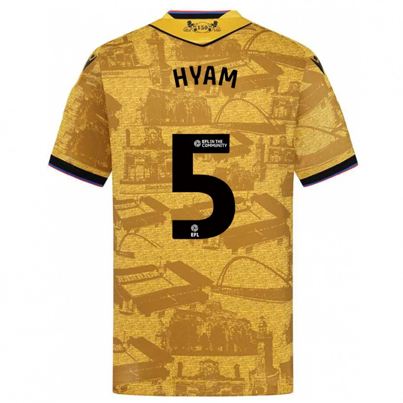 Danxen Damen Dominic Hyam #5 Gold Schwarz Auswärtstrikot Trikot 2025/26 T-Shirt Schweiz