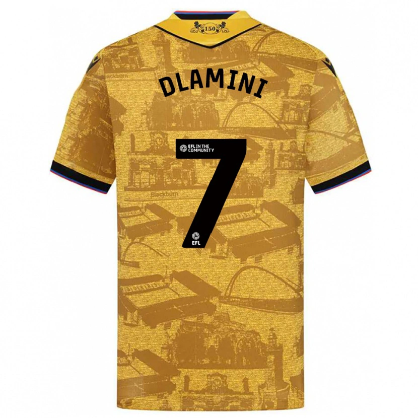 Danxen Damen Nathan Dlamini #7 Gold Schwarz Auswärtstrikot Trikot 2025/26 T-Shirt Schweiz
