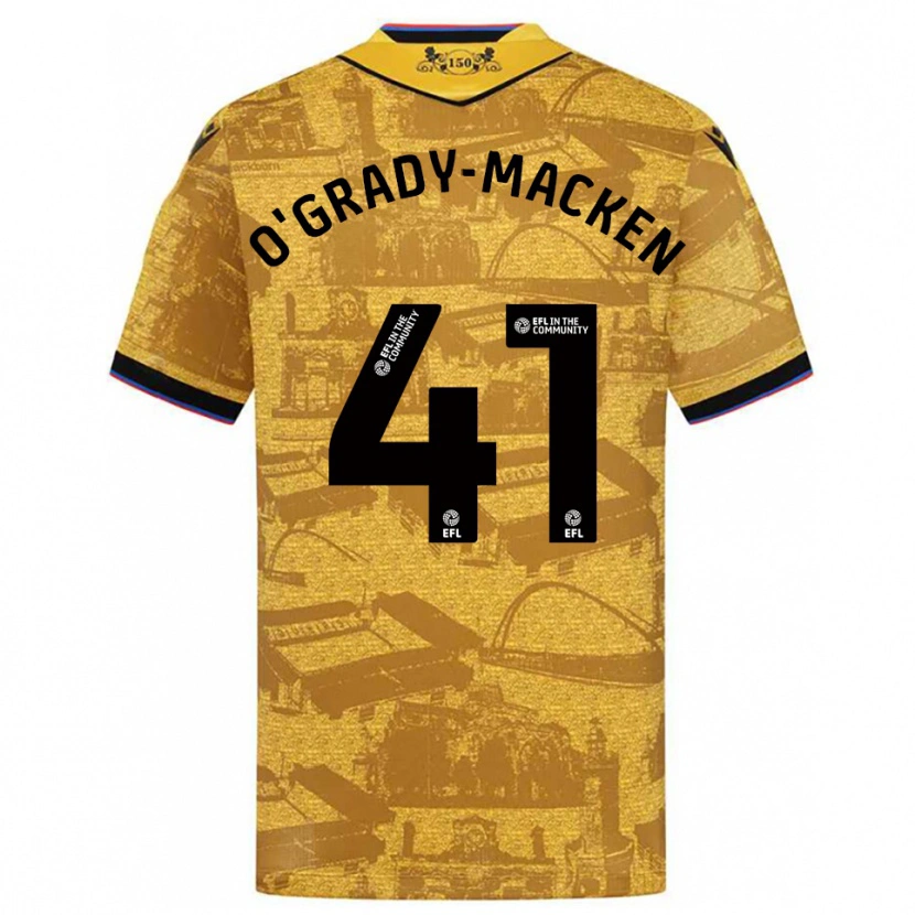 Danxen Damen Harley O'grady-Macken #41 Gold Schwarz Auswärtstrikot Trikot 2025/26 T-Shirt Schweiz