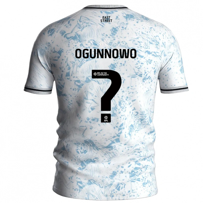 Danxen Damen Joshua Ogunnowo #0 Weiß Himmelblau Auswärtstrikot Trikot 2025/26 T-Shirt Schweiz