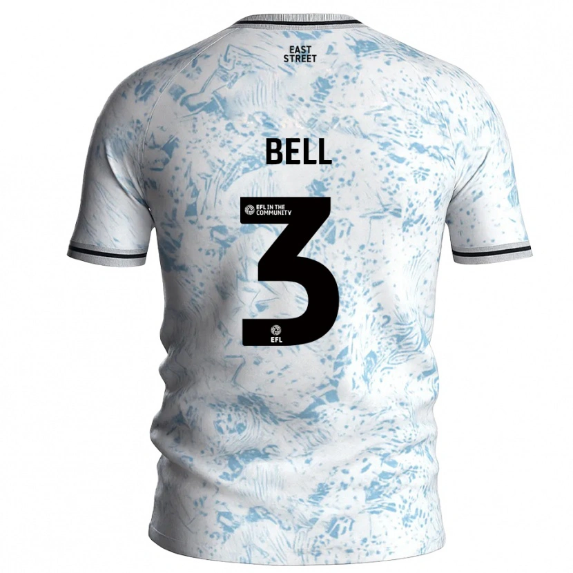 Danxen Damen Amari'i Bell #3 Weiß Himmelblau Auswärtstrikot Trikot 2025/26 T-Shirt Schweiz