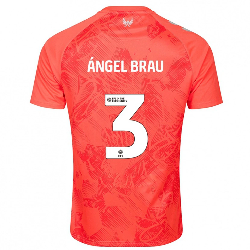 Danxen Damen Miguel Ángel Brau #3 Orange Weiß Auswärtstrikot Trikot 2025/26 T-Shirt Schweiz