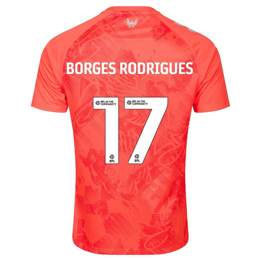 Danxen Damen Raphael Borges Rodrigues #17 Orange Weiß Auswärtstrikot Trikot 2025/26 T-Shirt Schweiz