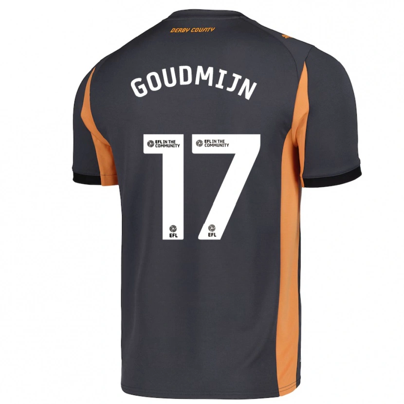 Danxen Damen Kenzo Goudmijn #17 Grau Orange Schwarz Auswärtstrikot Trikot 2025/26 T-Shirt Schweiz