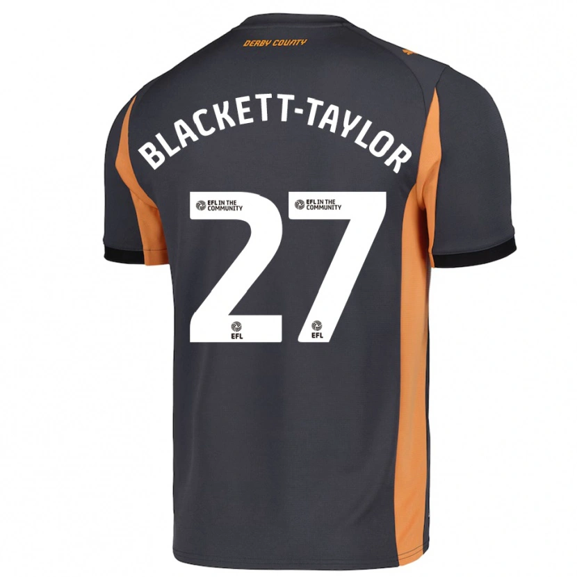 Danxen Damen Corey Blackett-Taylor #27 Grau Orange Schwarz Auswärtstrikot Trikot 2025/26 T-Shirt Schweiz