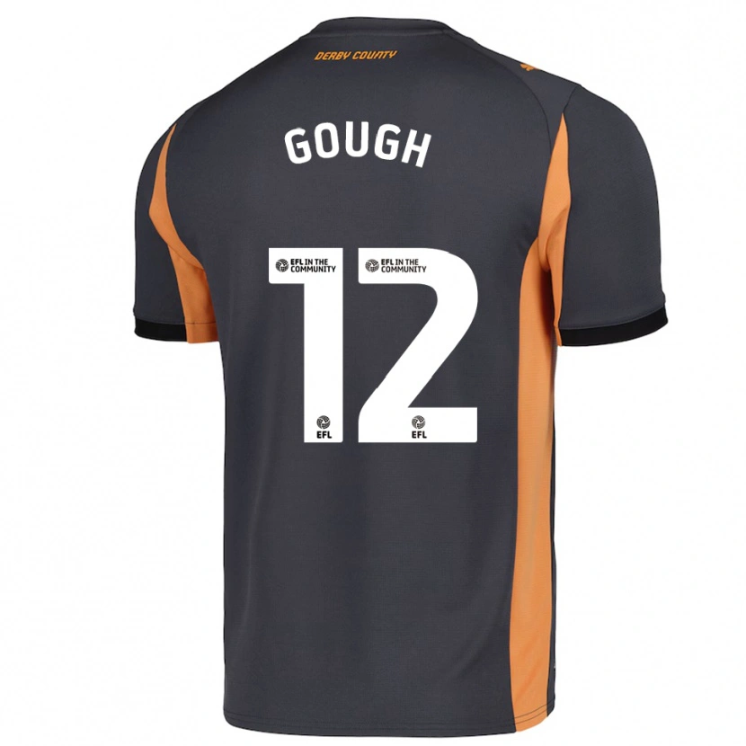 Danxen Damen Billy Gough #12 Grau Orange Schwarz Auswärtstrikot Trikot 2025/26 T-Shirt Schweiz