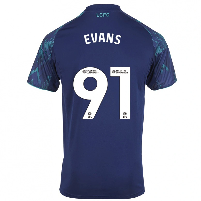 Danxen Damen Jake Evans #91 Marinegrün Weiß Auswärtstrikot Trikot 2025/26 T-Shirt Schweiz