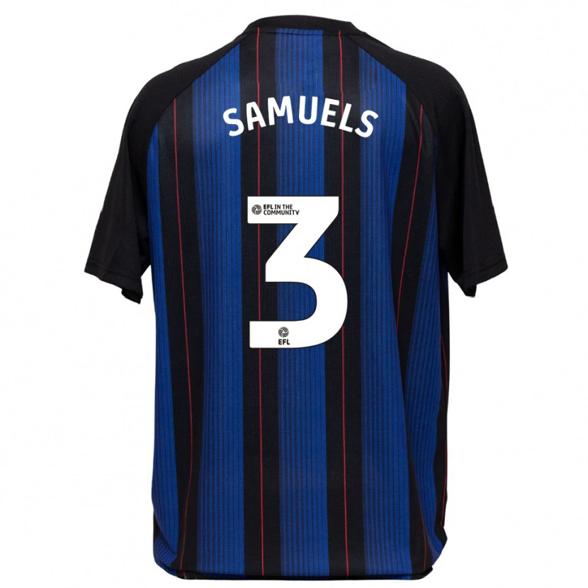 Danxen Damen Oliver Samuels #3 Blau Schwarz Auswärtstrikot Trikot 2025/26 T-Shirt Schweiz