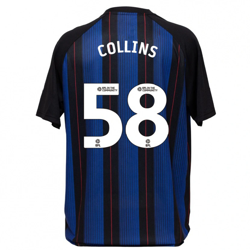 Danxen Damen Sam Collins #58 Blau Schwarz Auswärtstrikot Trikot 2025/26 T-Shirt Schweiz