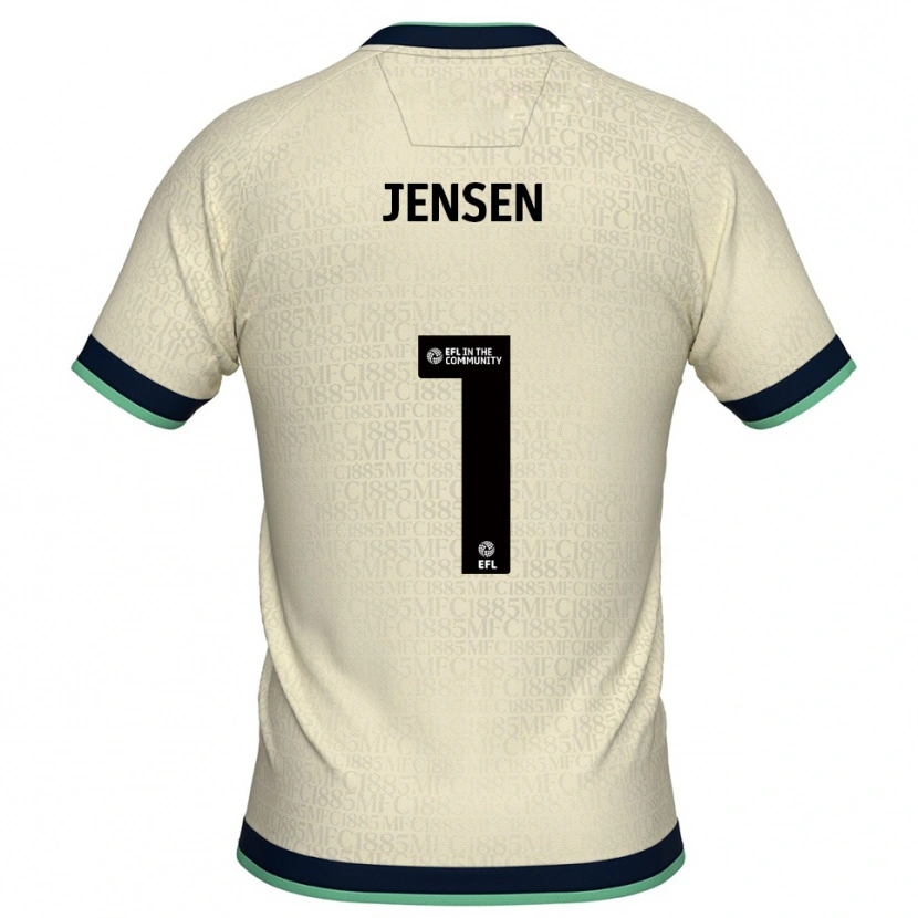 Danxen Damen Lukas Jensen #1 Champagner Marine Auswärtstrikot Trikot 2025/26 T-Shirt Schweiz