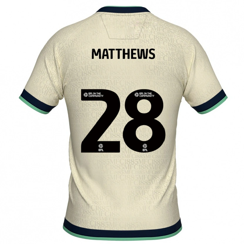 Danxen Damen Ajay Matthews #28 Champagner Marine Auswärtstrikot Trikot 2025/26 T-Shirt Schweiz