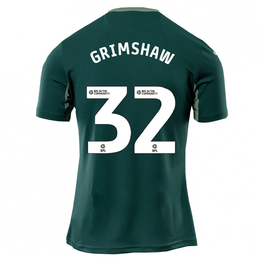 Danxen Damen Daniel Grimshaw #32 Grün Weiß Lila Auswärtstrikot Trikot 2025/26 T-Shirt Schweiz