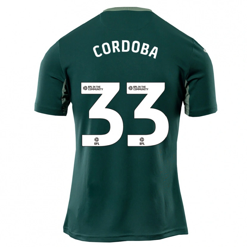 Danxen Damen José Córdoba #33 Grün Weiß Lila Auswärtstrikot Trikot 2025/26 T-Shirt Schweiz